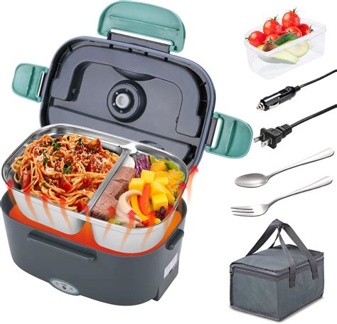 2- electric lunch box|best self heating lunch boxes.